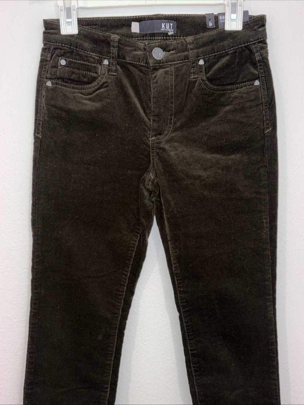 Kut from the Kloth Petite Diana Skinny Jeans - brown